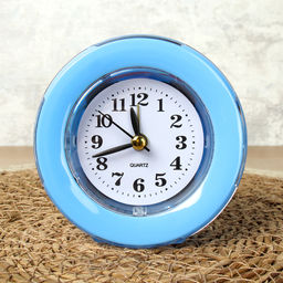 Будильник 9 см / XD797 /уп.200/ плавный ход, подсветка экрана / микс