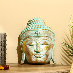 Сувенир «Голова Будды», 40 см, дерево албезия