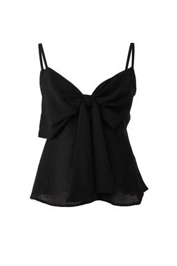 Trendyolmilla Beyaz Keten Gorunumlu Fiyonk Detayl? Ask?l? Dokuma Bluz TWOSS25BZ00249 фото 5