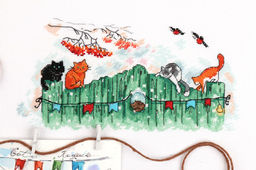 Набор для вышивания PANNA VK-7001 Любопытные хвосты 27 х 15 см