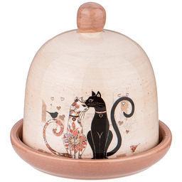 Лимонница Парижские коты 9*9 см. высота=9 см. 358-1909