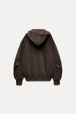 OVERSIZE ZIP-UP HOODIE - Zara фото 17