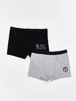 Be?ikta? Bask?l? Erkek ?ocuk Boxer 2li