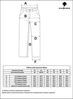 Брюки Primm P111-0852 льняные темно-синие