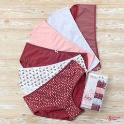 Трусики женские бикини с высокой посадкой 54000-38, FULL BRIEF, 6 шт. в уп.