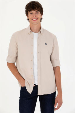 U. S. Polo Assn / Мужская рубашка с длинным рукавом Stone