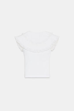 PETER PAN COLLAR T-SHIRT - Zara фото 7
