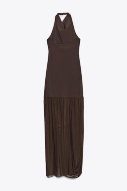 HALTERNECK DRESS WITH MATCHING DETAIL - Zara фото 7
