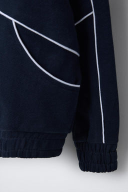 PLUSH HOODIE WITH SLOGAN - Zara фото 4