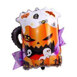 Цена за 3 шт. Воздушный шар фольгированный 24" «Кружка. Хеллоуин»