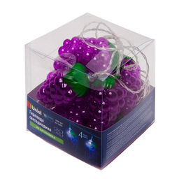 ULD-S0400-010/STB/2AA WHITE IP20 GRAPES Гирлянда светодиодная на батарейках 2AA (не в/к), Виноград, 4м. 10 светодиодов. Белый свет. Провод прозрачный. TM Uniel.