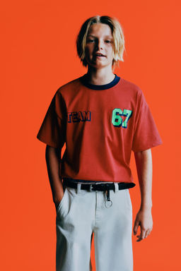 CAMISETA ESTAMPADA TEAM SIX SEVEN / Rojo - Zara фото 2
