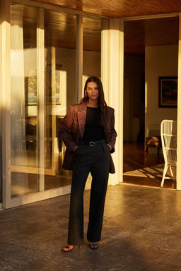 Trendyolmilla Siyah-Ekru Ikili Paket Crop/K?sa Fitted/Vucuda Oturan Orme Bluz TWOAW25BZ00061 фото 11