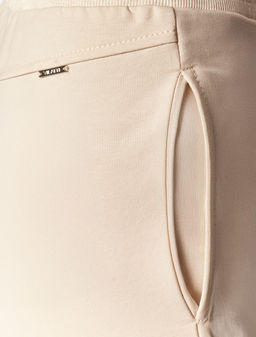 Брюки Vilatte из хлопка бежевый  фото 3