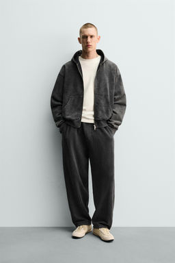 PANTAL?N JOGGER BALLOON FIT LAVADO / Antracita oscuro - Zara фото 11