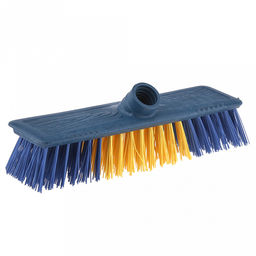 Щетка для пола "Клен" жесткая 23,5х6,2см, ворс 4см, 5-и рядная, под углом, цвета микс (Китай)