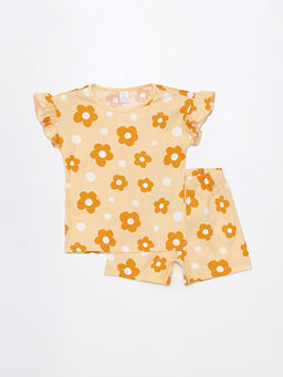 K?z Bebek ?ortlu Pijama Tak?m?