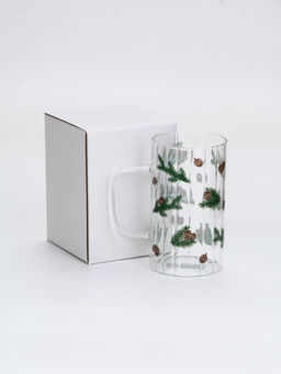 Кружка новогодняя стеклянная Шишки, 350 мл - Дорого внимание фото 7