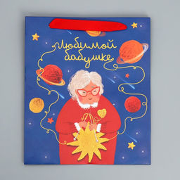 Пакет ламинированный вертикальный Бабушке, ML 27 23 11,5 см - Дарите счастье фото 5