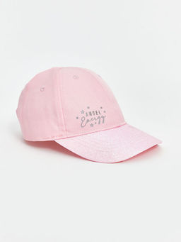 Yaz? Bask?l? K?z ?ocuk Kep ?apka