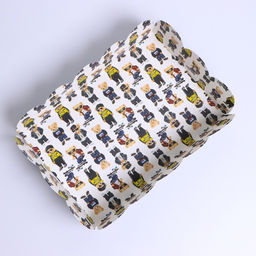 Цена за 5 шт. Коробка для печенья, кондитерская упаковка с PVC крышкой, «Мишки», 20 х 30 х 8 см