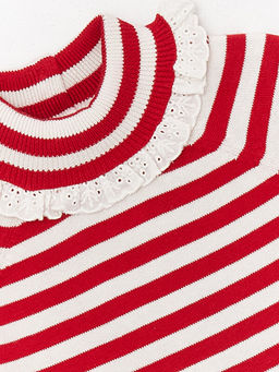 Dik Yaka Uzun Kollu K?z Bebek Triko Kazak - Waikiki фото 3