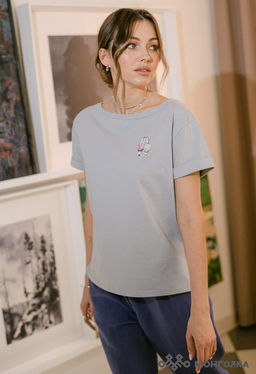 Футболка с подворотом и принтом (арт. 101039-3), ООО МОНГОЛКА  фото 4