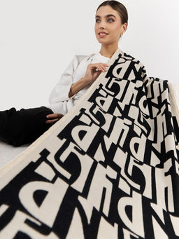 в составе ШЕРСТЬ  и КАШЕМИР Большой, мягкий, теплый  двусторонний палантин - Tantino фото 5