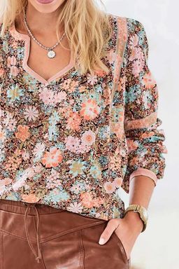 Блузка, мандариновая - Linea tesini фото 5