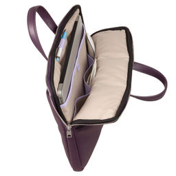 Итальянская кожаная сумка-портфель для ноутбука DuDu серии Togean | темно-фиолетовый