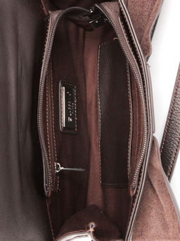 LACCOMA сумка АУ4725-П-коричневый натуральная кожа хлопок