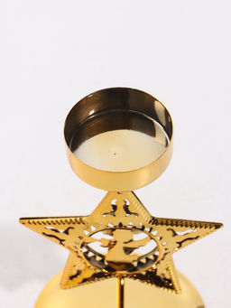 Подсвечник из металла на 1 свечу "Звезда" 9х7,8х14,5 см (d 4,2 см)