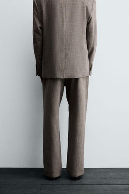 TEXTURED SUIT TROUSERS - Zara фото 3