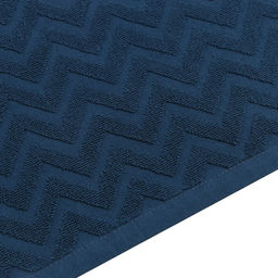 Полотенце махровое LoveLife Zig-Zag, 50х90 см, цвет голубая ель, 100% хл, 450 гр/м2  фото 3