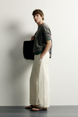 PANTAL?N CHINO RELAXED FIT LAVADO / Crudo - Zara фото 4