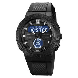 Часы наручные Skmei мужские электронные спортивные 1881black-black