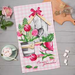 Цена за 2 шт. Полотенце кухонное Самой заботливой 35х60 см