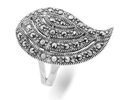 Кольцо из серебра марказит, SL-AGA67