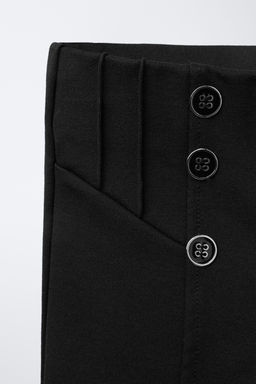 PONTE DI ROMA KNIT LEGGINGS WITH BUTTONS - Zara фото 3
