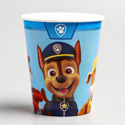 Цена за 10 шт. Стакан одноразовый бумажный «С Днем Рождения!», 250 мл, Щенячий патруль
