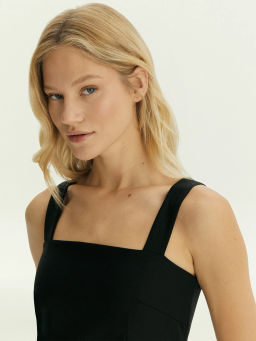 Платье макси из костюмной шерсти, PL1591/laine - Emka фото 4