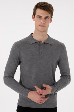 Erkek Gri Melanj Kazak - U.s. polo assn фото 3