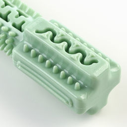 Игрушка для лакомств и сухого корма Конструктор, TPR, массажная, 14 х 3,5 см, зелёная - Пижон фото 4