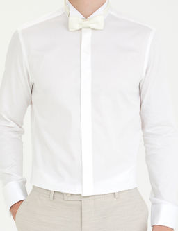 Beyaz Slim Fit Smokin G_mlek