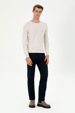 Мужской базовый свитер из каменного меланжа Неожиданная скидка в корзине - U.s. polo assn фото 4