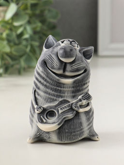 Сувенир "Кот с гитарой" 9 см