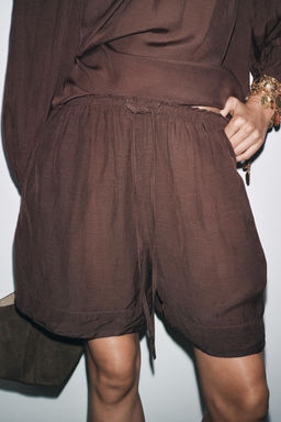 ZW COLLECTION LOOSE-FITTING SHORTS - Zara фото 2