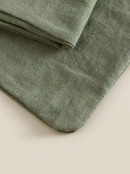 Пододеяльник 2-спальный SL Home Linen collection, 200220 см, зелёный, полулён - Sima-land home фото 6