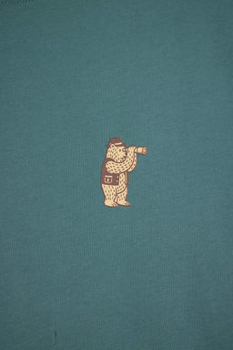 Yesil Regular Kesim Kopek Bask?l? Pamuklu Pijama Tak?m? TMNSS26PT00030 - Trendyolmilla фото 3