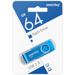 Флеш-накопитель 64Гб "Smartbuy Twist" Blue